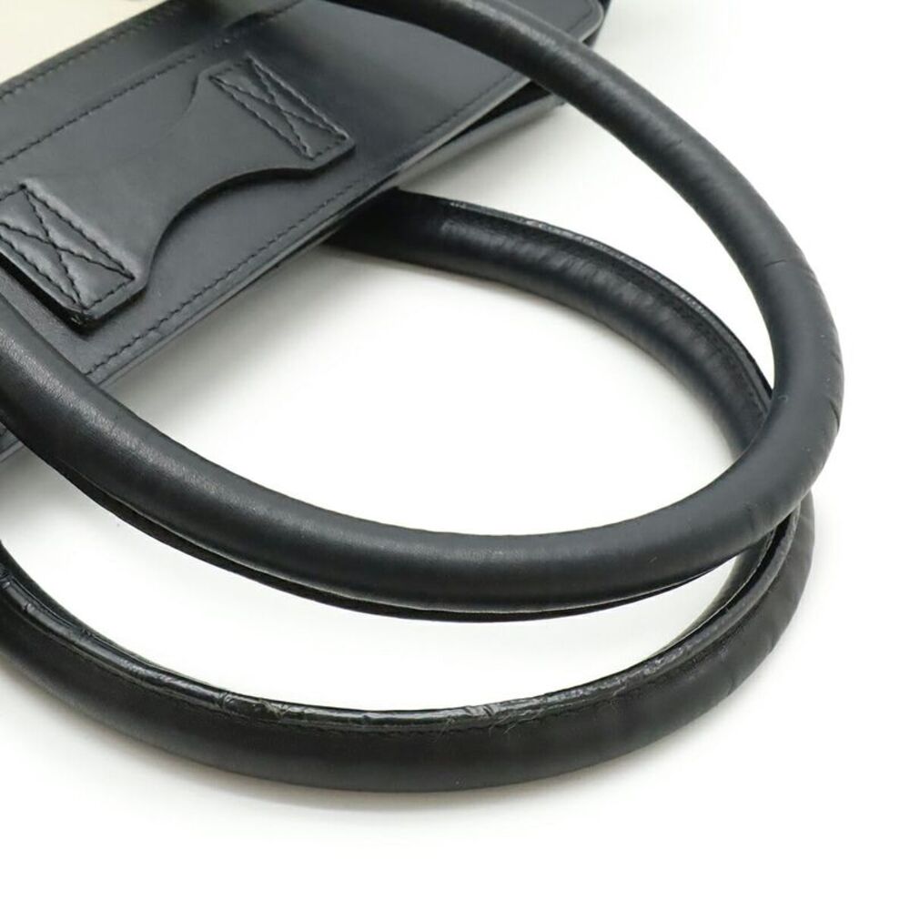 Celine Luggage Micro Shopper Python Leather Handb… - image 4